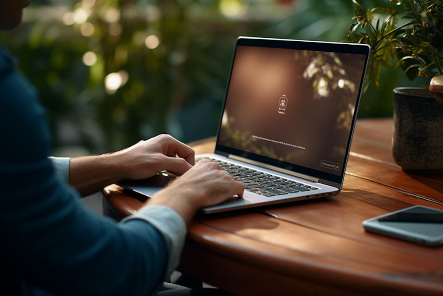 A user carefully entering credentials on a secure login page, emphasizing the importance of safe access to sensitive accounts.