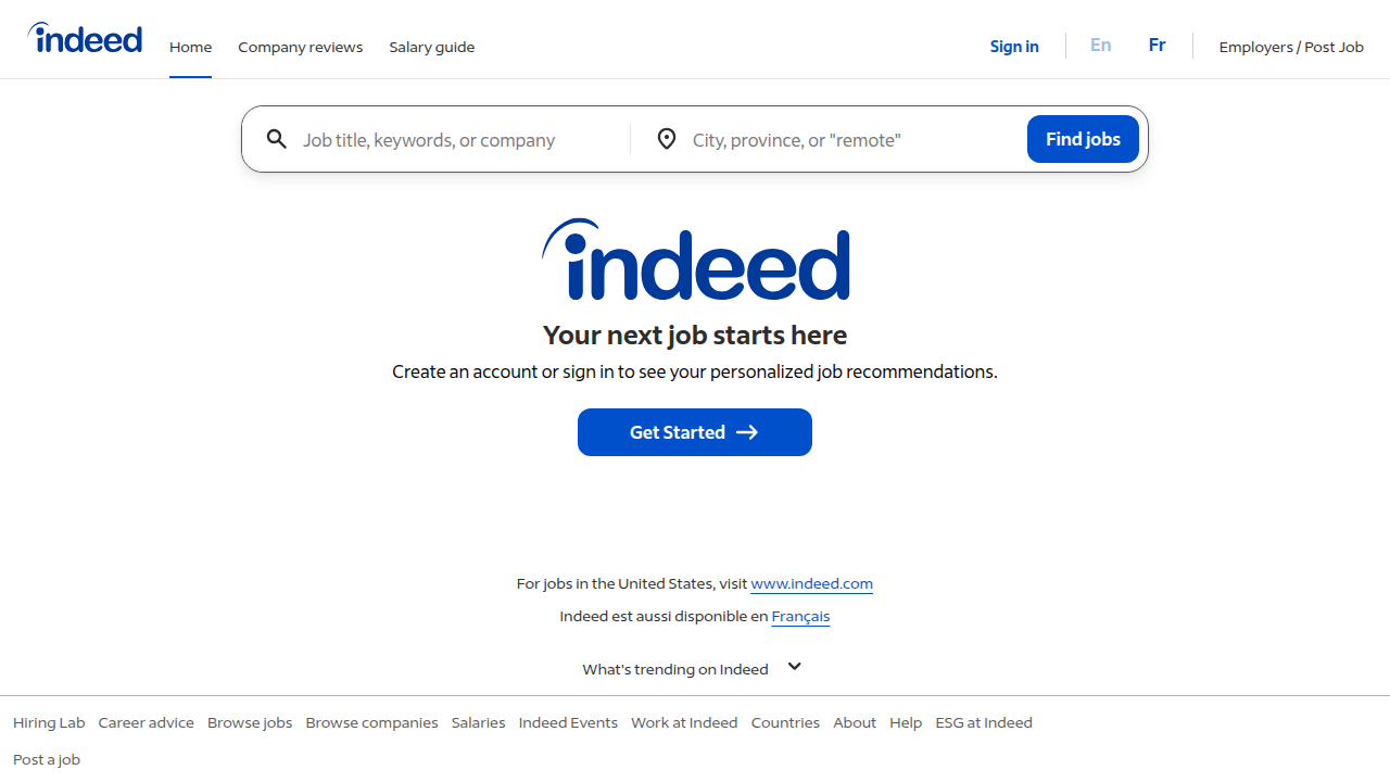 Indeed is a widely used general job board for finding various remote HR opportunities.